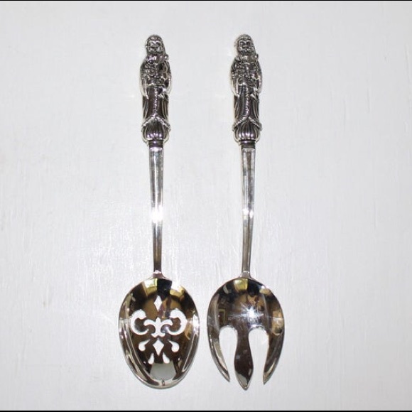 Godinger Other - Vintage GODINGER Silver Santa Serving Set